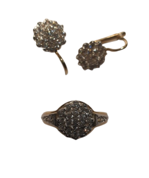 Pierścionek+kolczyki